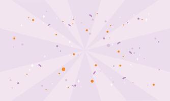 Cute template with confetti background design vector