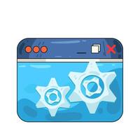 Illustration of website setting vector