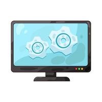 Illustration of computer setting vector