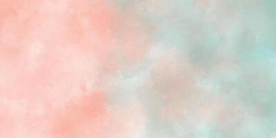 Abstract brush painted watercolor background with watercolor stains, Bright multicolor background with pink and blue colors for wallpaper, decoration, card, graphics design and web design. photo