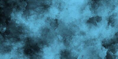 Blue background with abstract blue smoke, dark or navy blue grunge texture with grainy stains, Blue grunge with smoky stains and marble grunge. photo