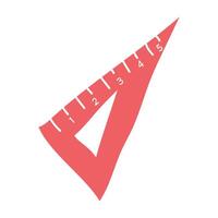 Protractor line icon Geometry angle measurement symbol on a white background vector