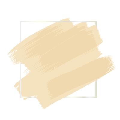 Golden simple frame with watercolor stain