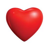 Heart Symbol With Isolated White Background vector