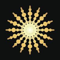 Snowflakes Christmas illustration on black background vector