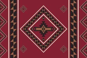 Colorful Native American geometric pattern. Colorful aztec southwestern geometric shape seamless pattern. Ethnic geometric pattern use for textile, home decoration elements, upholstery, etc. vector