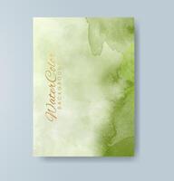 Cards with watercolor background. Design for your cover, date, postcard, banner, logo. vector