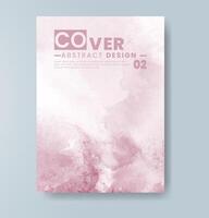 Cards with watercolor background. Design for your cover, date, postcard, banner, logo. vector