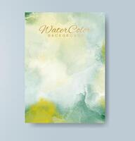 Cards with watercolor background. Design for your cover, date, postcard, banner, logo. vector