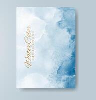 Cards with watercolor background. Design for your cover, date, postcard, banner, logo. vector