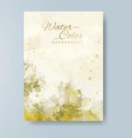 Cards with watercolor background. Design for your cover, date, postcard, banner, logo. vector