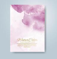 Cards with watercolor background. Design for your cover, date, postcard, banner, logo. vector