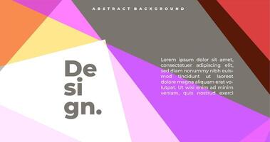 modern abstract elegant geometric background with dynamic color composition for cover banner presentation template vector