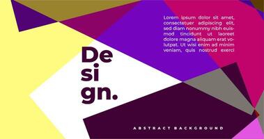 modern abstract elegant geometric background with dynamic color composition for cover banner presentation template vector
