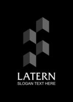 intial F with latern concept idea logo design vector