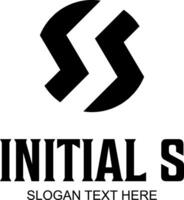 initial s circle concept idea logo design vector