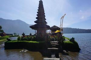 Balinese Temple by the Lake photo