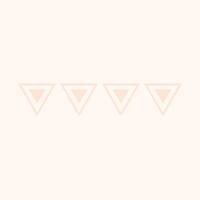 Flat geometric shape element vector