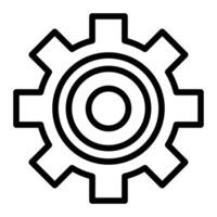 Configuration Line Icon Design vector