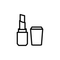lipstick icon line style vector