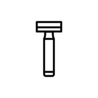 Razor icon line style vector