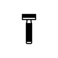 razor icon solid style vector