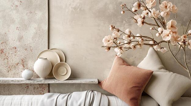 rústico cerámica y flores foto