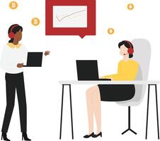 Cryptocurrency blockchain flat design illustration, NFT, Bitcoin Mining, Modern flat cartoon style. illustration on white background vector
