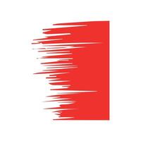Red ink brush strokes isolated on white background. Grunge graphic elements. Dirty texture banners. Ink splatters. vector