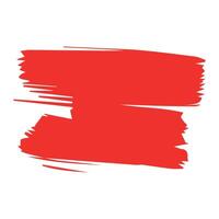 Red ink brush strokes isolated on white background. Grunge graphic elements. Dirty texture banners. Ink splatters. vector