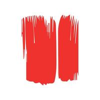 Red ink brush strokes isolated on white background. Grunge graphic elements. Dirty texture banners. Ink splatters. vector