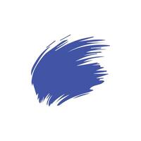 Blue ink brush strokes isolated on white background. Grunge graphic elements. Dirty texture banners. Ink splatters. vector