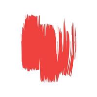 Red ink brush strokes isolated on white background. Grunge graphic elements. Dirty texture banners. Ink splatters. vector