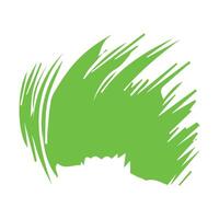 Green ink brush strokes isolated on white background. Grunge graphic elements. Dirty texture banners. Ink splatters. vector