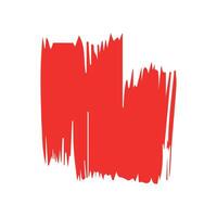 Red ink brush strokes isolated on white background. Grunge graphic elements. Dirty texture banners. Ink splatters. vector