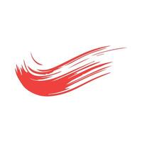 Red ink brush strokes isolated on white background. Grunge graphic elements. Dirty texture banners. Ink splatters. vector