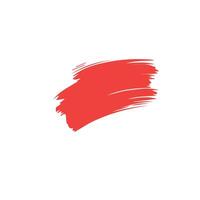 Red ink brush strokes isolated on white background. Grunge graphic elements. Dirty texture banners. Ink splatters. vector