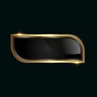 A Luxury button in , illustration, Modern materical premium stoked buttons in template, and shiny gold optionand Premium button on a dark background vector