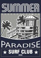 Summer Paradise T-shirt design vector