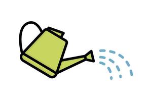 watering can icon. icon related to watering. colored outline icon style. watering elements illustration vector