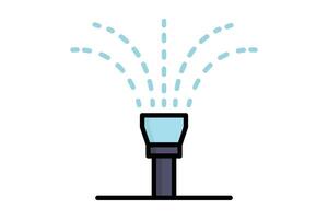 sprinkler icon. icon related to durability. colored outline icon style. watering elements illustration vector