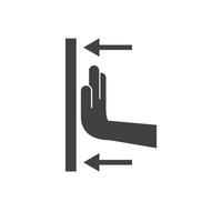 push sign icon element deign template vector