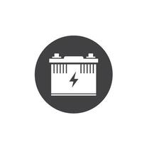 black accumulator icon element design template vector