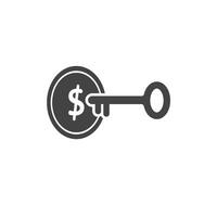 money and key icon design template vector