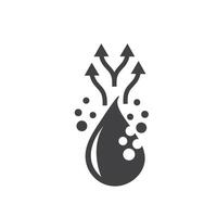 water evaporates icon element design template vector