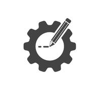 write or create programs icon element design template vector