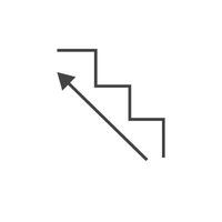 up stairs sign icon element design template vector