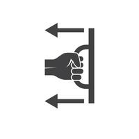 pull sign icon element design template vector