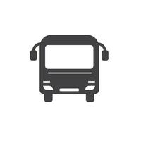 black bus icon element design template vector