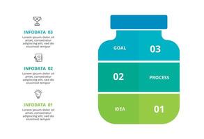 Creative concept for infographic with 3 steps, options, parts or processes. Business data visualization. vector